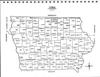 Iowa State Map, Worth County 1969